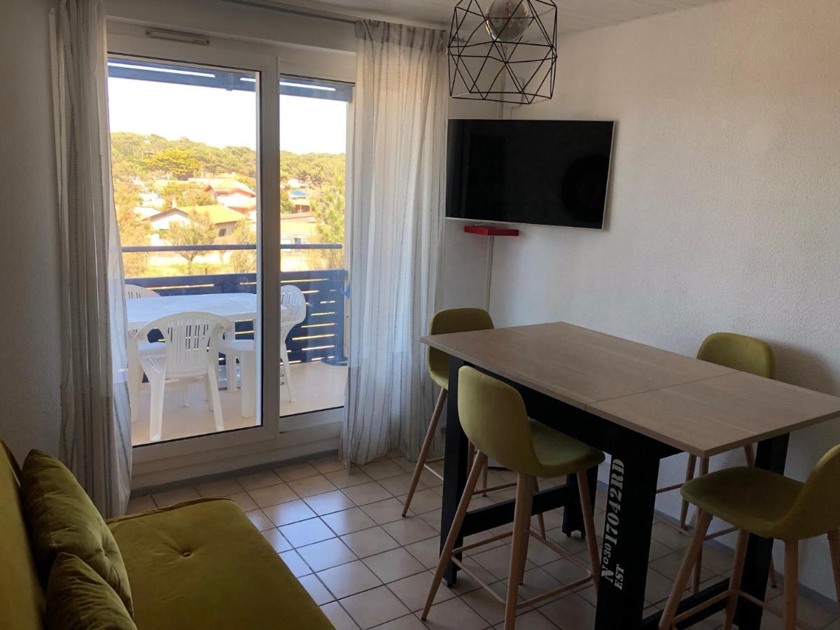 Appartement Climatise Avec Piscine & Mer Bleu Marine Lacanau Eksteriør billede